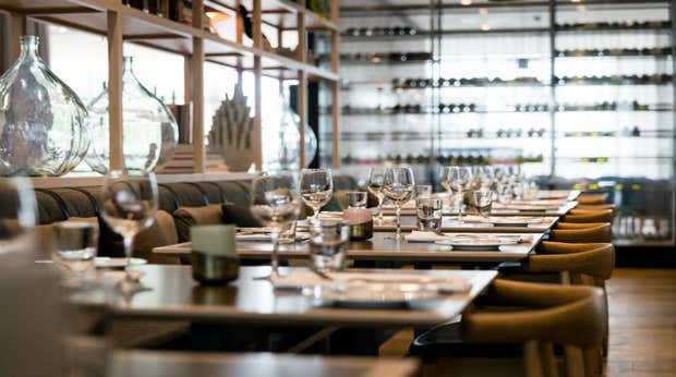 Resturant Brasserie X, nærbillede av dækket bord ved Quality Hotel Edvard Grieg Bergen